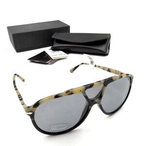 Persol Sunglasses Black Beige Havana Tortoiseshell Aviator Pilot 3217-S